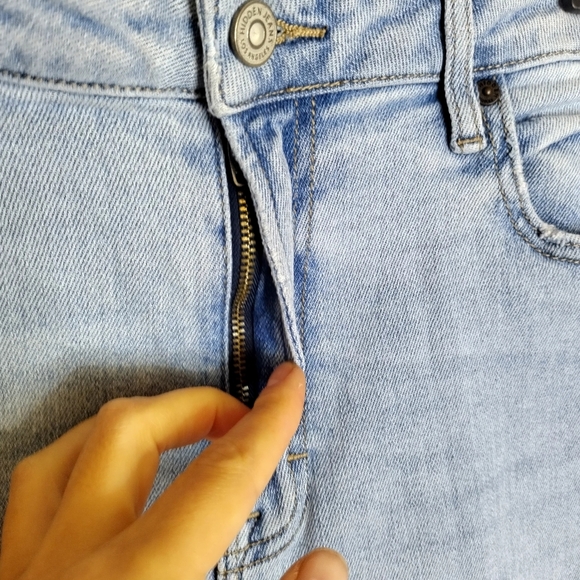 Hidden TRACEY MEDIUM WASH DISTRESSED STRETCH STRAIGHT JEAN Sz 31 - Picture 5 of 10